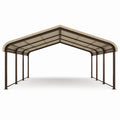 Carport mit verzinktem Stahlrahmen 600x300x250 cm Beige