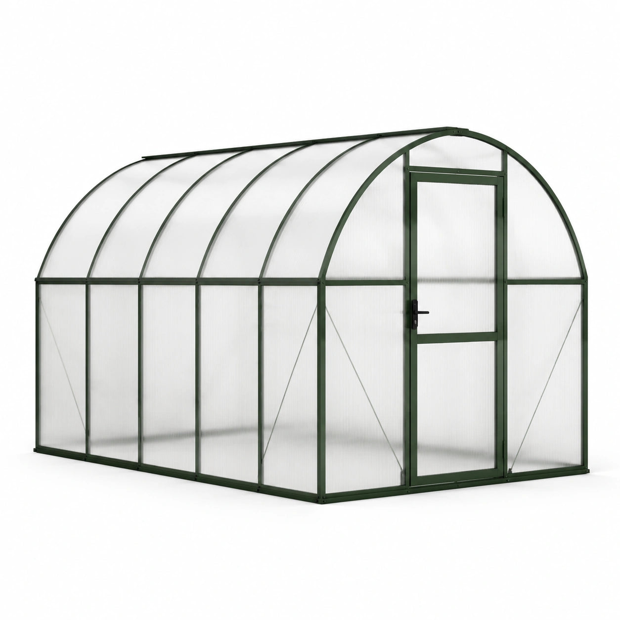 Gewächshaus Tunnel 300x200cm Polycarbonat Grün