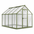Gewächshaus Aluminium Polycarbonat Grün