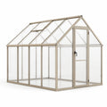Gewächshaus Aluminium Polycarbonat 250x200x230cm Klar